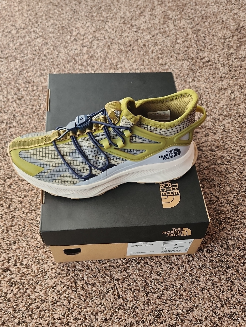 The North Face Women's Olive Green and Navy Trail Shoe